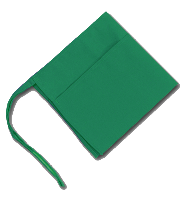 Waist Apron  Kelly Green Three Pocket 12"L x 24"W